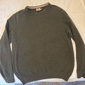 Men's Faherty Jackson Sweater in Olive